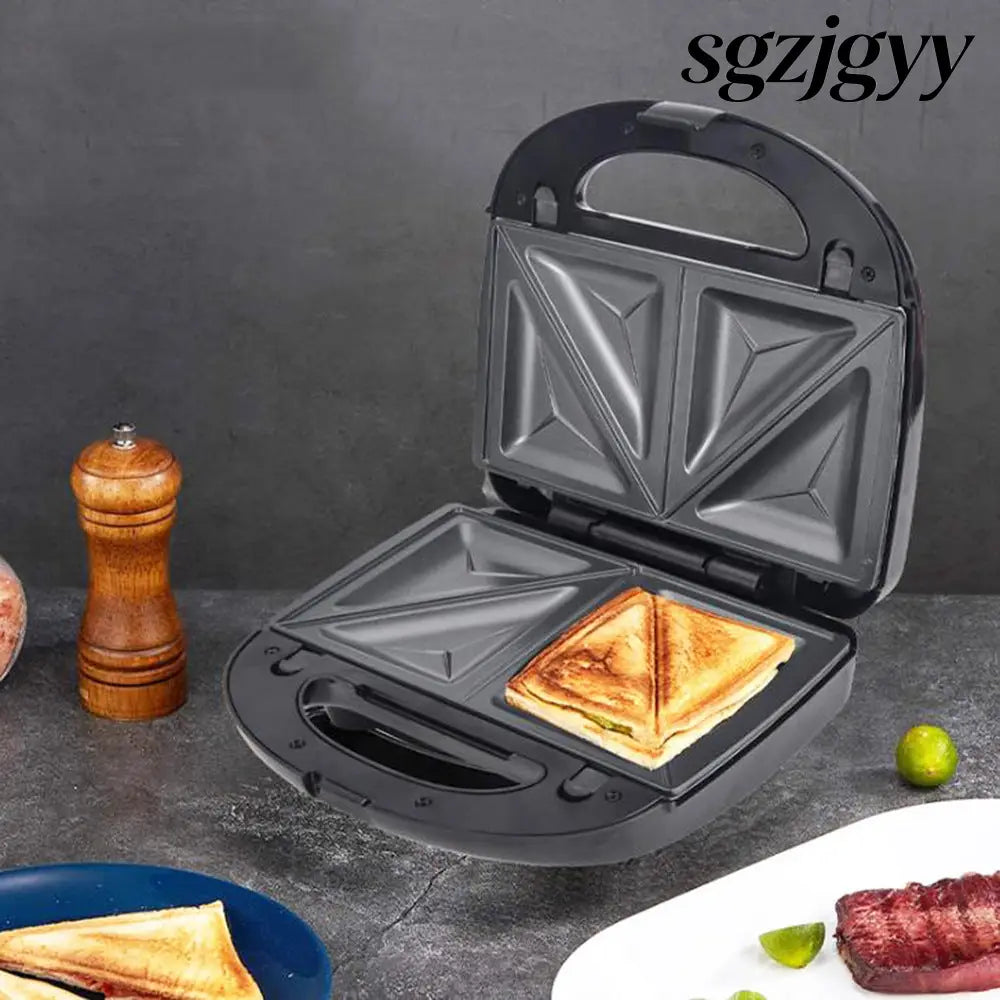 6-in-1 Waffle Maker & Grill | Sandwich Doughnut & Breakfast Maker - Cooking Grinder