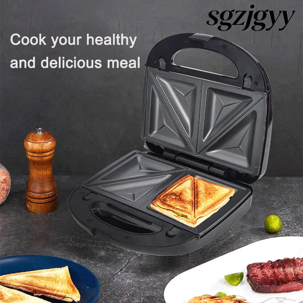 6-in-1 Waffle Maker & Grill | Sandwich Doughnut & Breakfast Maker - Cooking Grinder