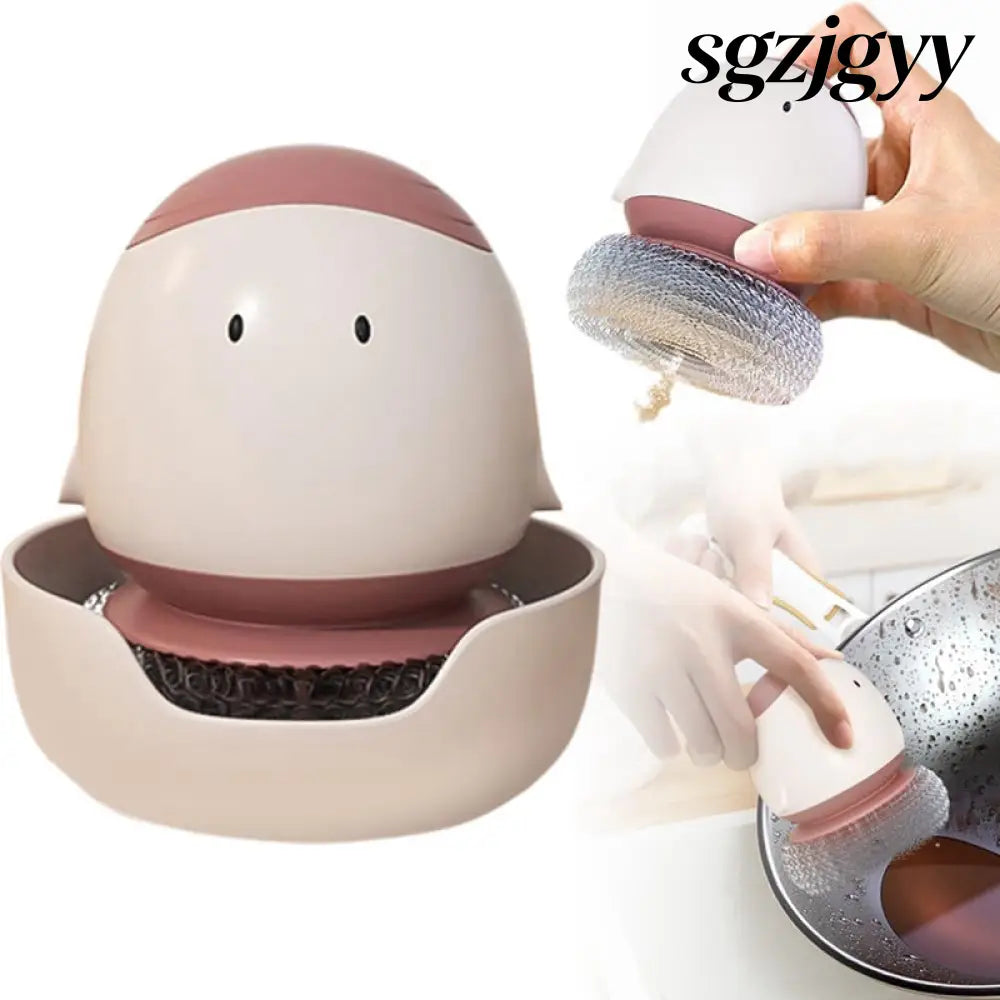Automatic Liquid Filling Dishwashing Brush Kitchen Dish Brush - Cooking Grinder