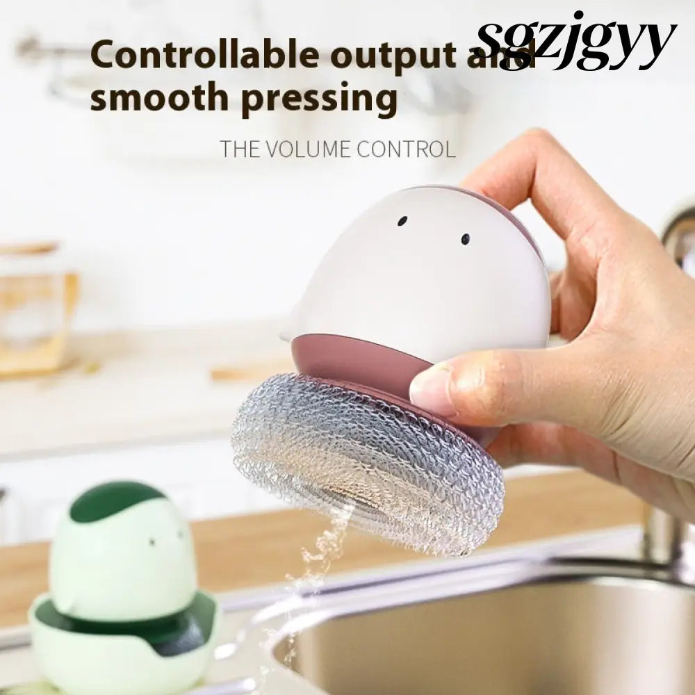 Automatic Liquid Filling Dishwashing Brush Kitchen Dish Brush - Cooking Grinder