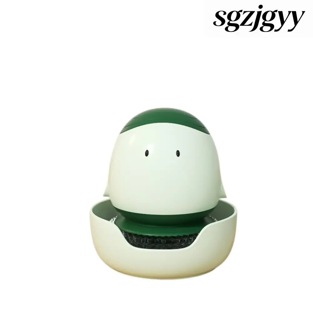 Automatic Liquid Filling Dishwashing Brush Kitchen Dish Brush - Light Green - Cooking Grinder