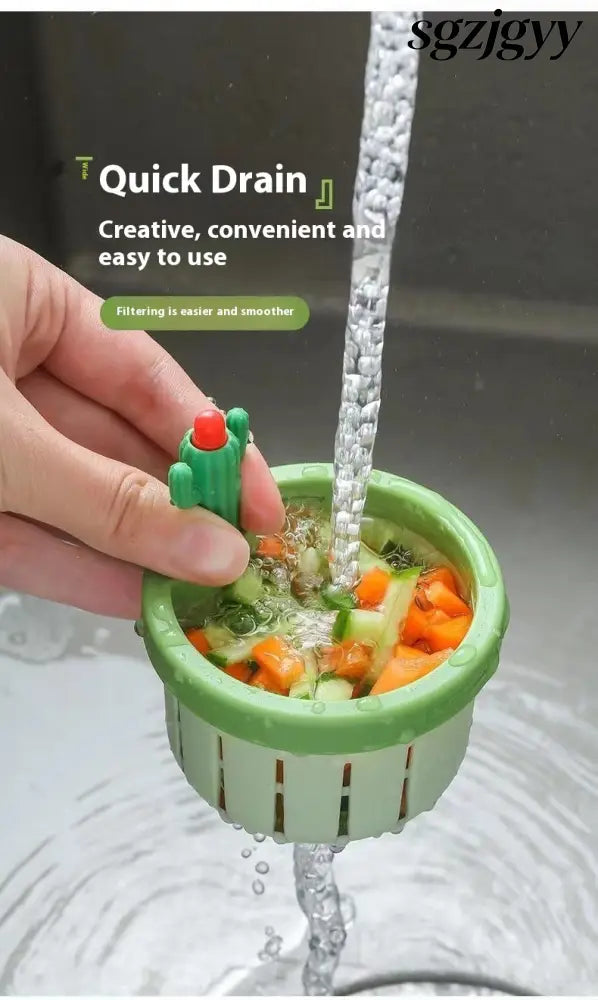Cactus Sink Drain Strainer Press Automatic Dumping Basket - Electric Kettle
