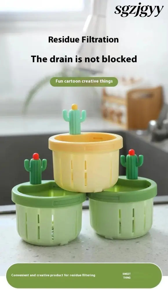 Cactus Sink Drain Strainer Press Automatic Dumping Basket - Electric Kettle