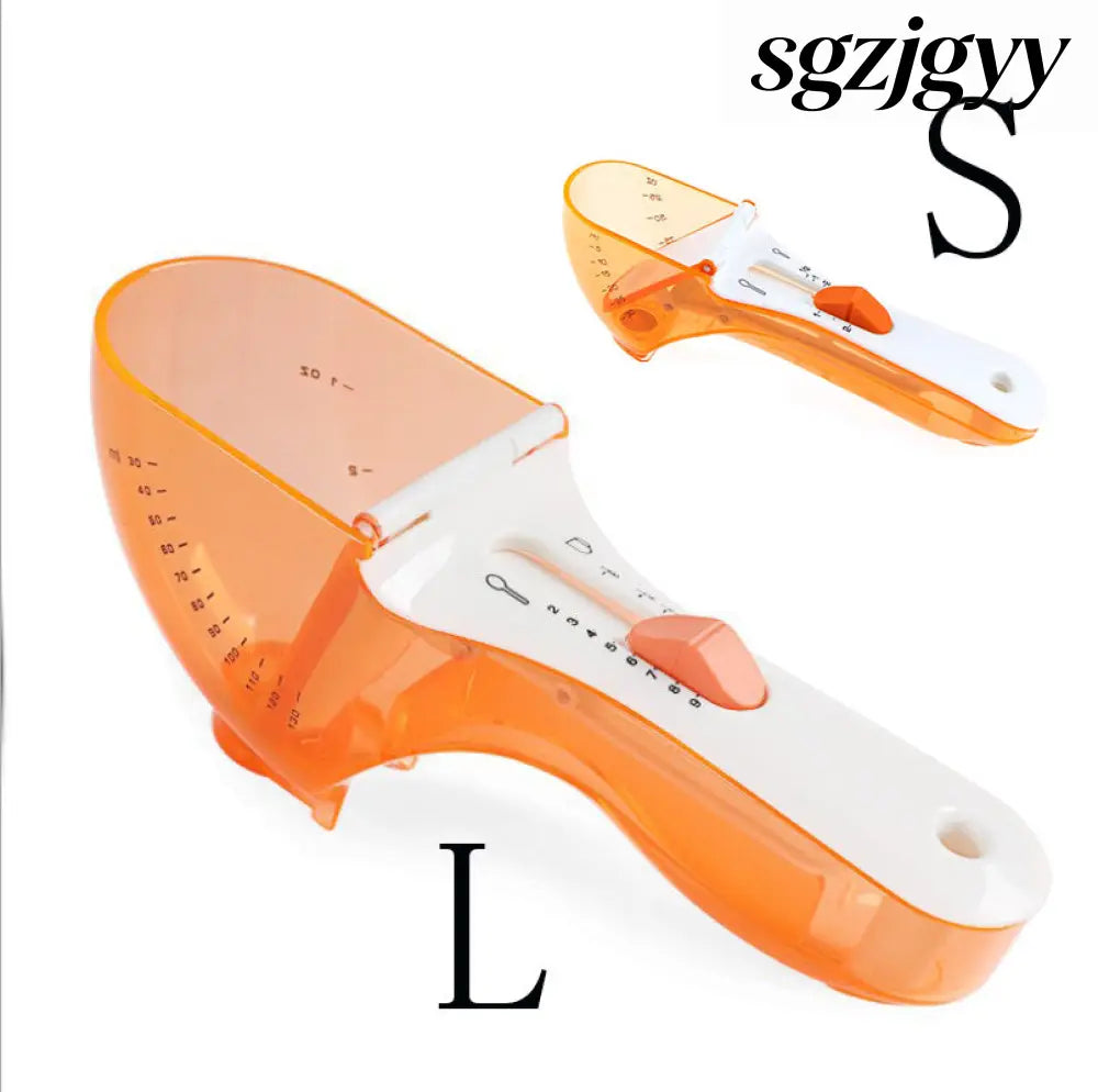 Digital Measuring Spoon & Cup Set - S and L / Orange - Cooking Grinder