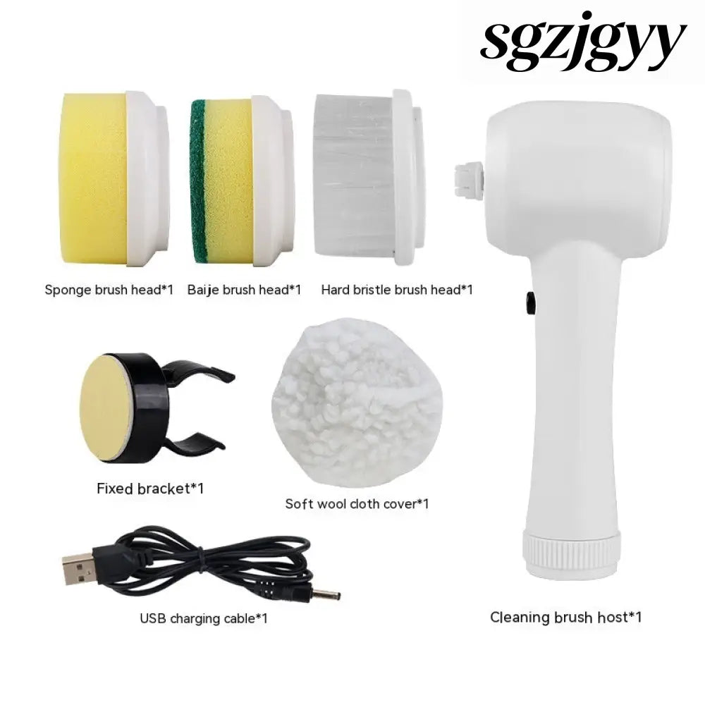 Electric Cleaning Brush 4 In 1 Spinning Scrubber - Kitchen Gadgets