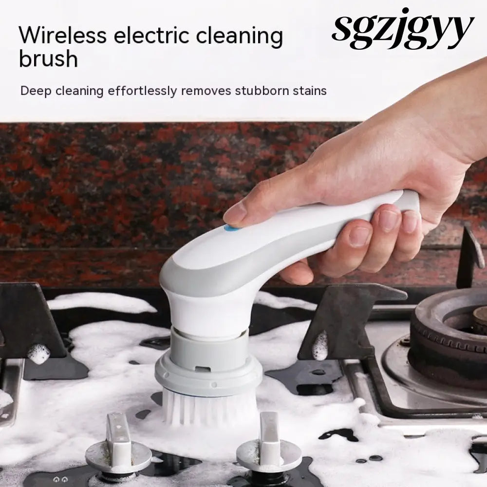 Electric Cleaning Brush 4 In 1 Spinning Scrubber - Kitchen Gadgets