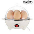 Electric Egg Cooker 7-Capacity | Hard-Boiled with Auto-Off - White - Cooking Grinder