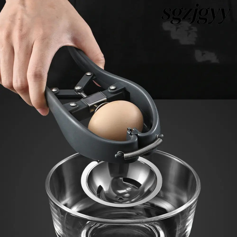 Manual Egg Tools Stainless Steel Egg Opener Scissors - Black - Egg Opener Scissors