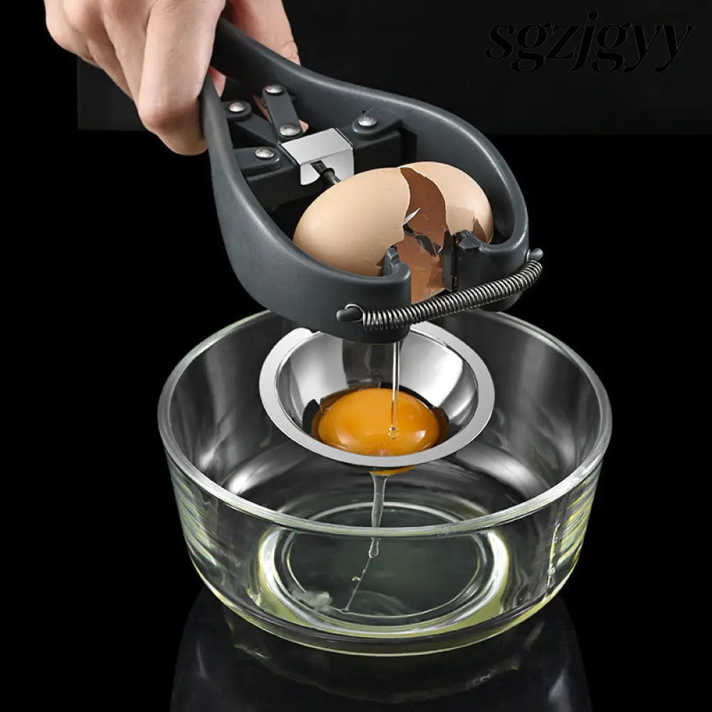 Manual Egg Tools Stainless Steel Egg Opener Scissors - Black - Egg Opener Scissors