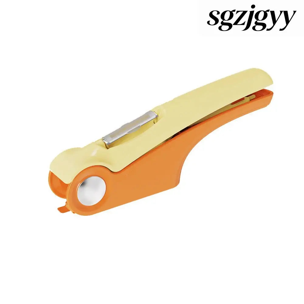 Manual Garlic Press Household Kitchen Gadgets - Orange - Kitchen Gadgets
