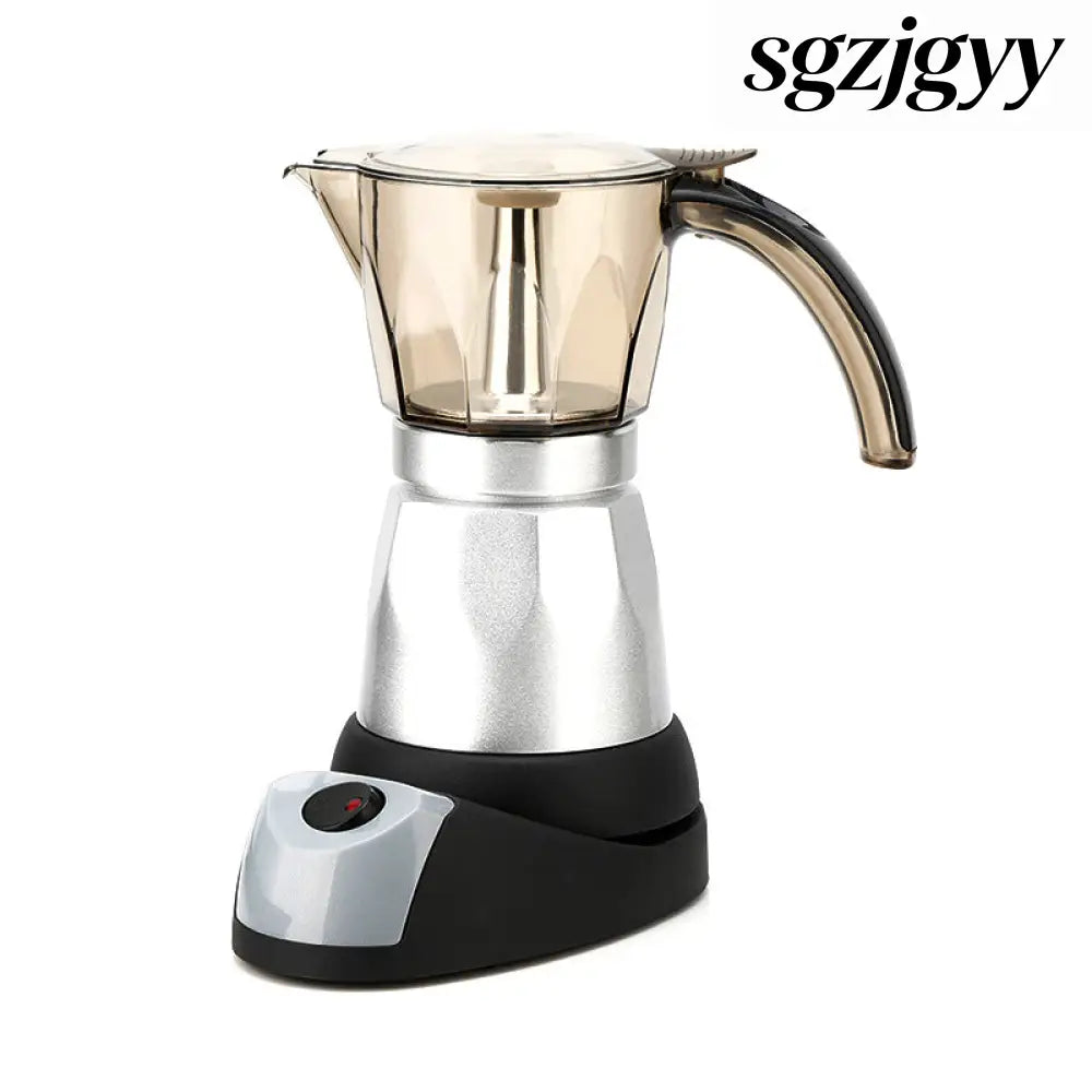 Octagonal Electric Heating Moka Pot Coffee Making - Silver / EU - Cooking Grinder