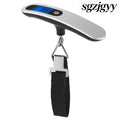 Portable Digital Luggage Scale 50kg 10g LCD Hanging For Household - Silver - Kitchen Gadgets