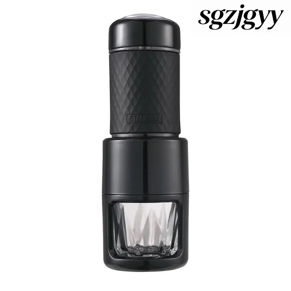 Portable Manual Espresso Coffee Machine - black - Food Processor