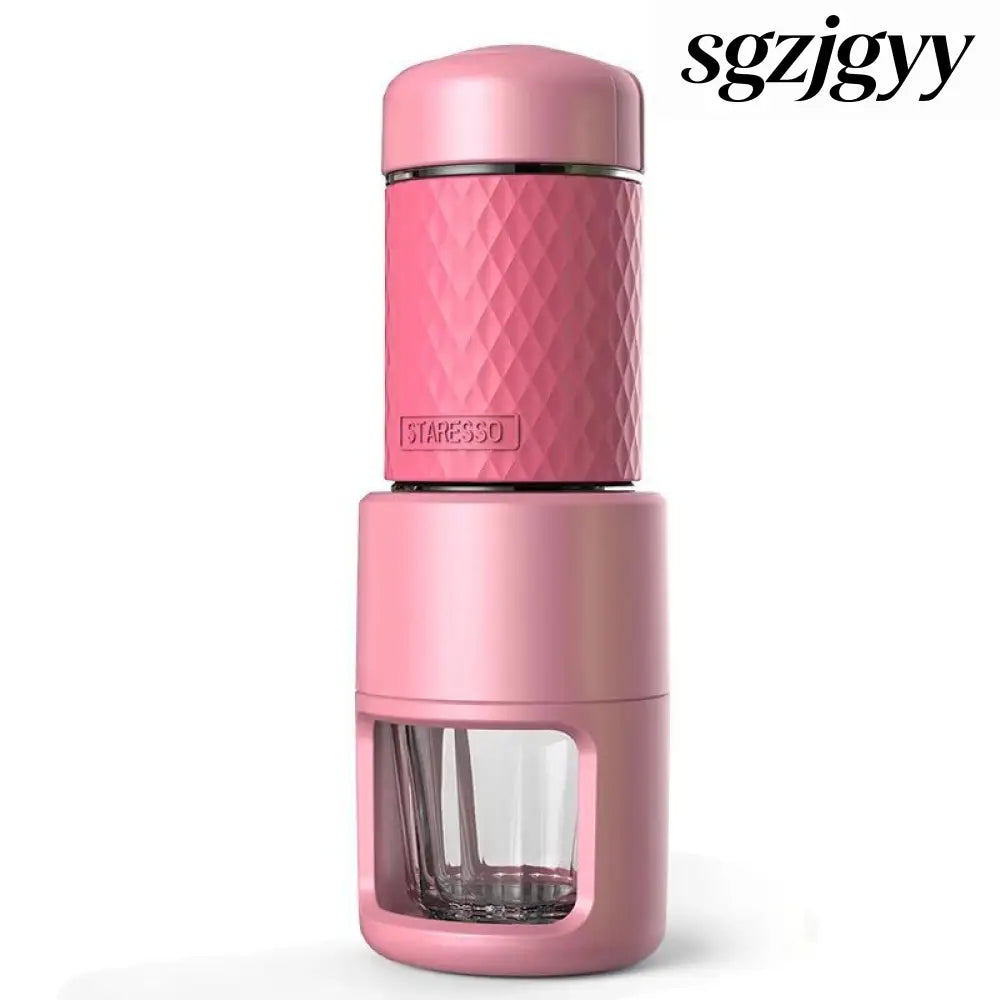 Portable Manual Espresso Coffee Machine - Red - Food Processor