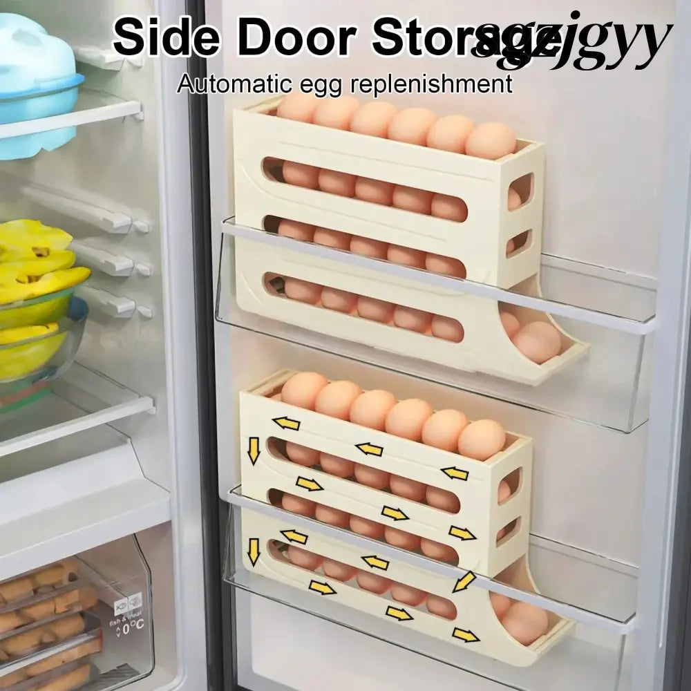 Refrigerator 4-Layer Automatic Egg Roller Sliding Egg - Cooking Grinder