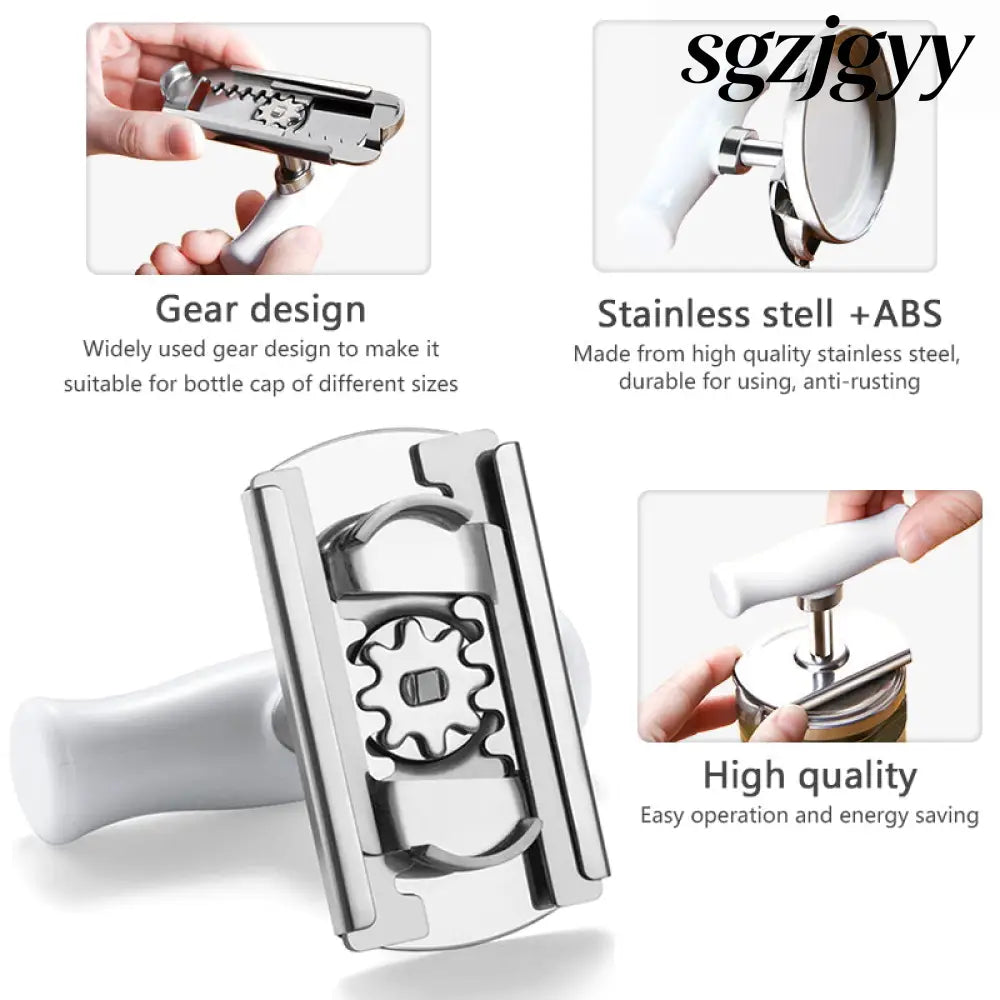 Stainless Steel Adjustable Jar Opener for Lids & Bottles - Jar Opener