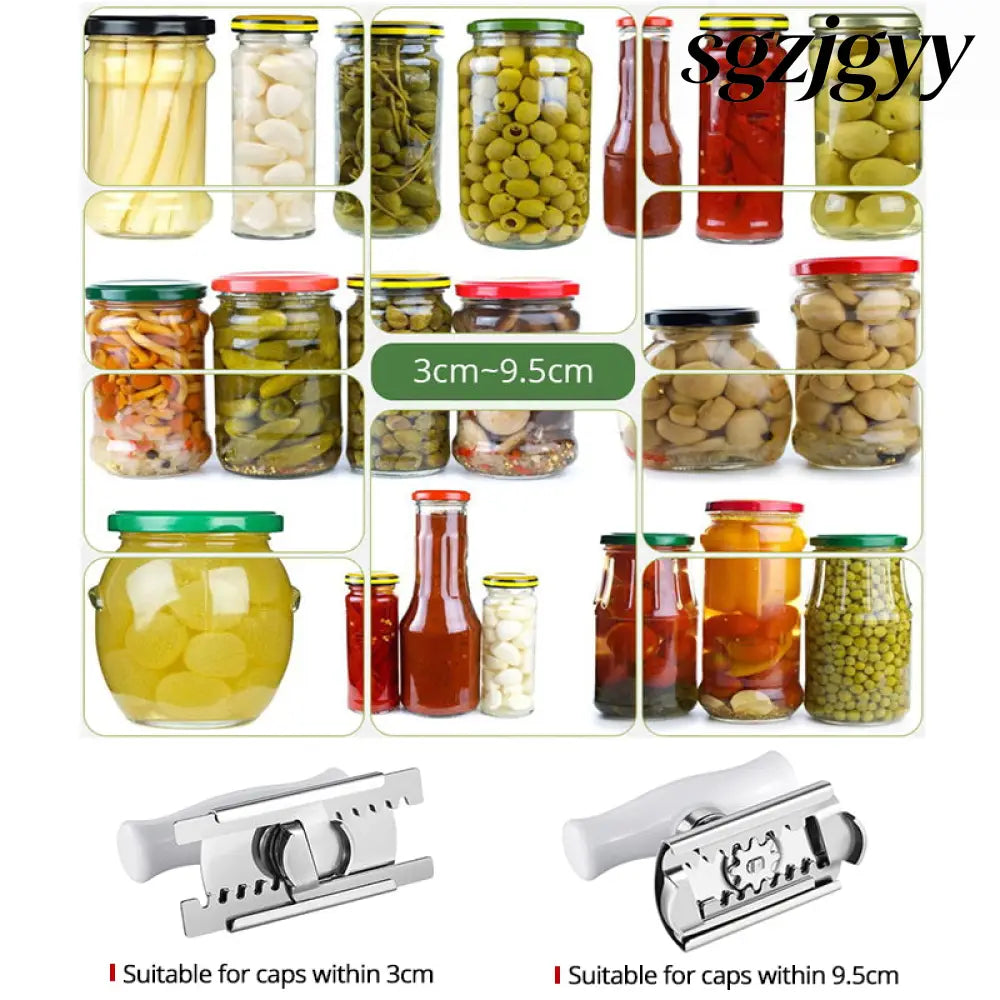 Stainless Steel Adjustable Jar Opener for Lids & Bottles - Jar Opener