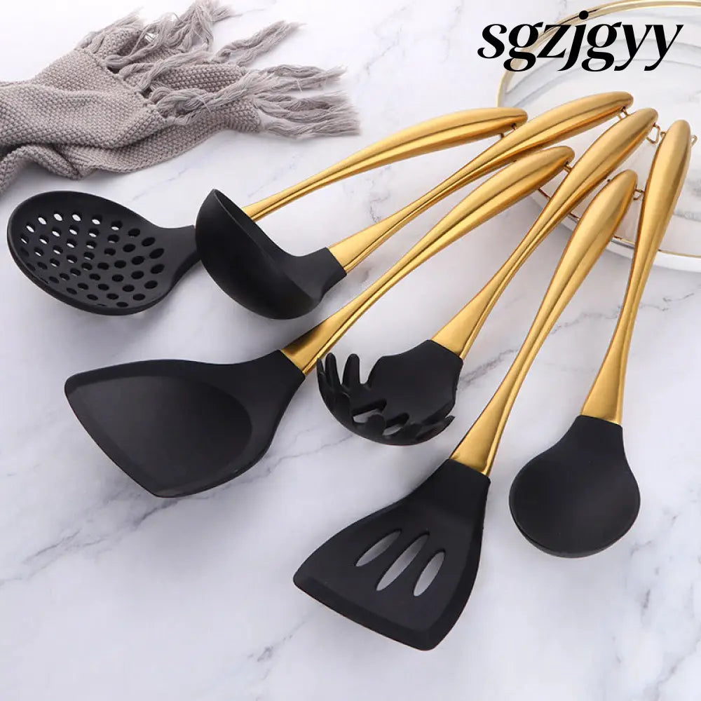Stainless Steel Kitchenware 7-piece Set With Stand - Cooking Grinder