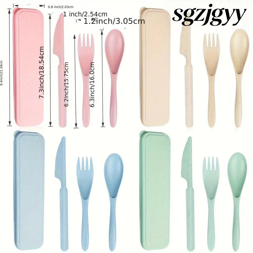 Sustainable Diet 4-Piece Eco-Friendly Cutlery Set - Set - Cooking Grinder