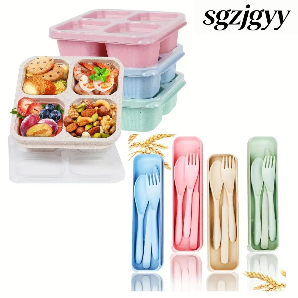 Sustainable Diet 4-Piece Eco-Friendly Cutlery Set - Set - Cooking Grinder