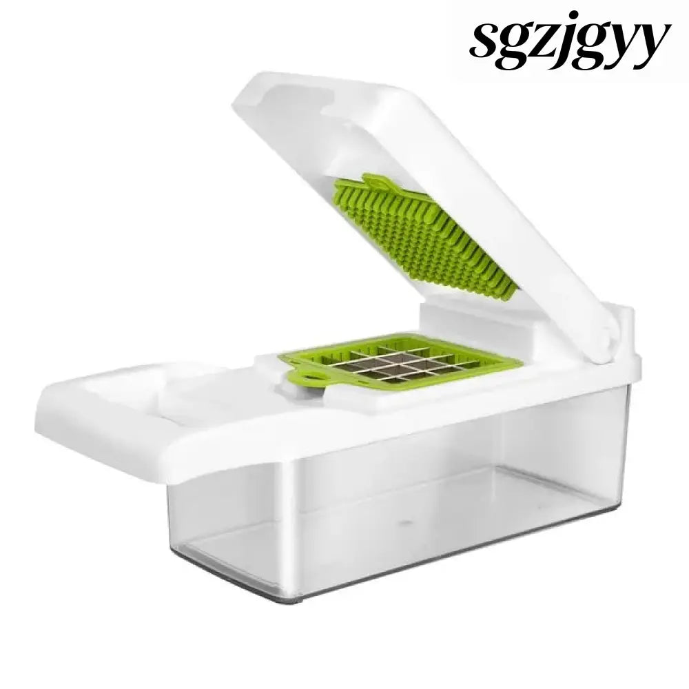 Vegetable Chopper With Container 12 In 1 - Pro - Cooking Grinder